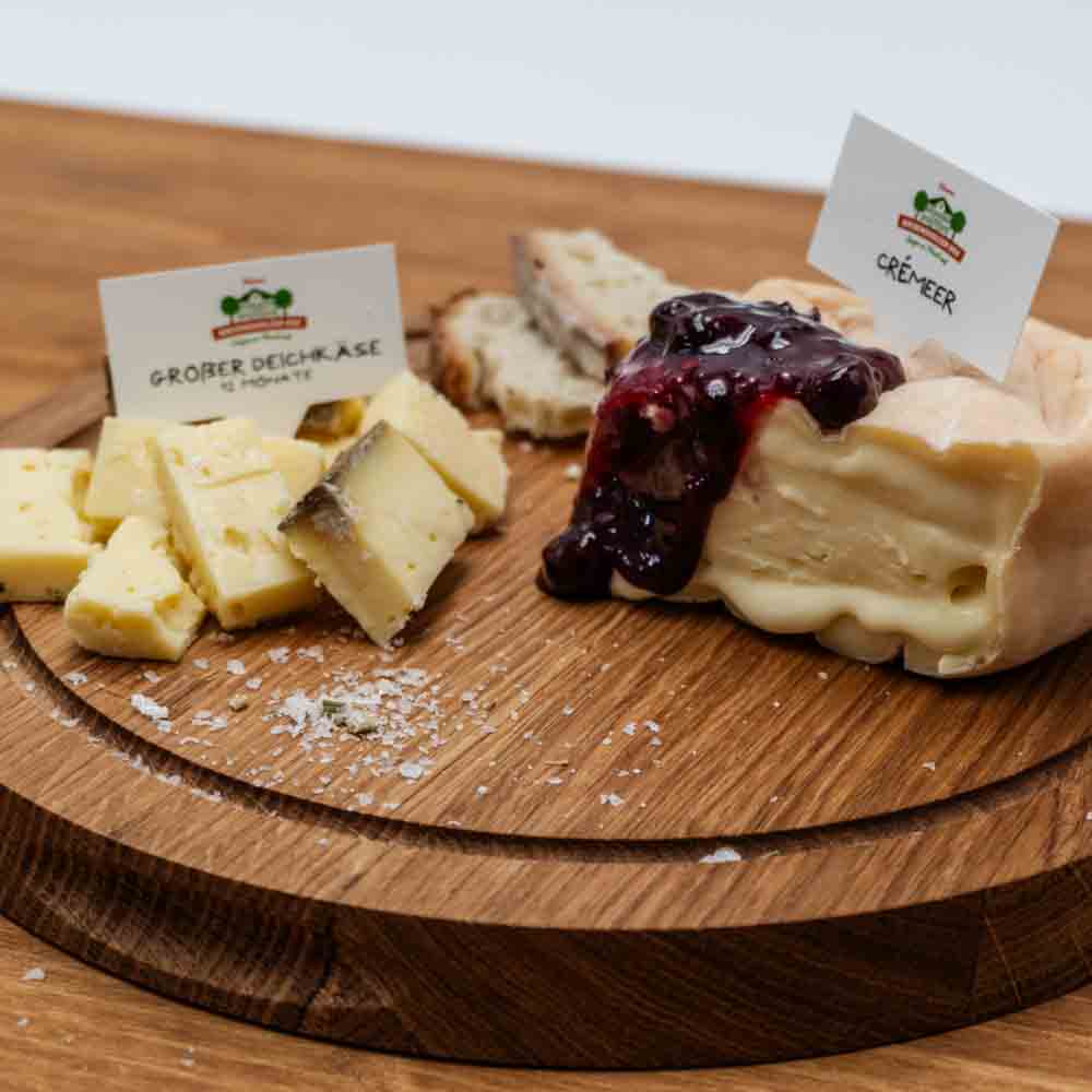 Servierbrett mit Glocke