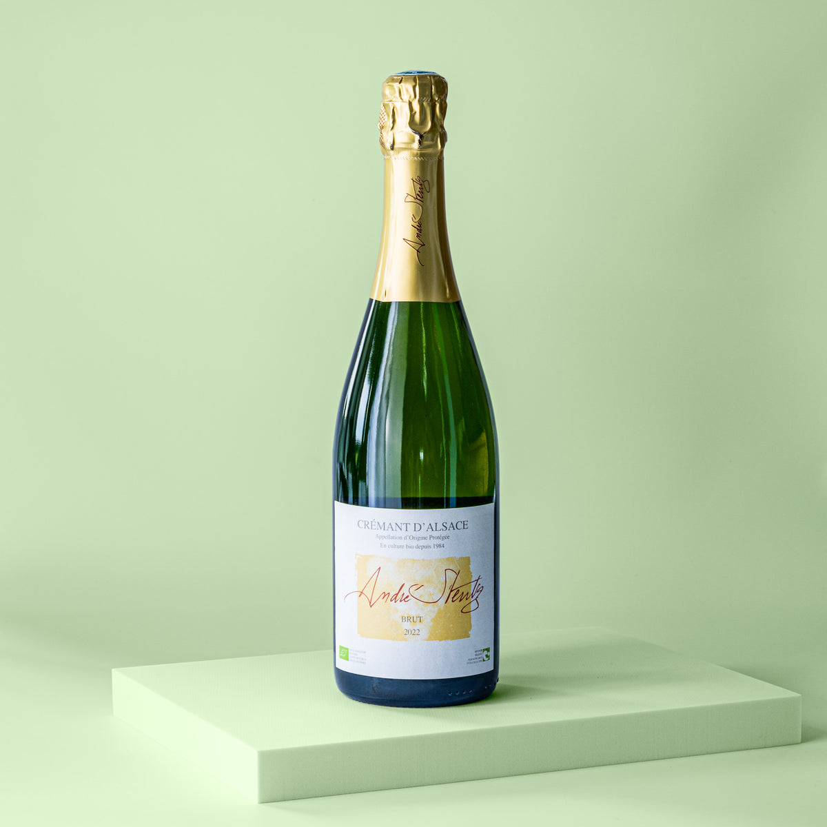 Flasche Prosecco Crémant d'Alsace 2022