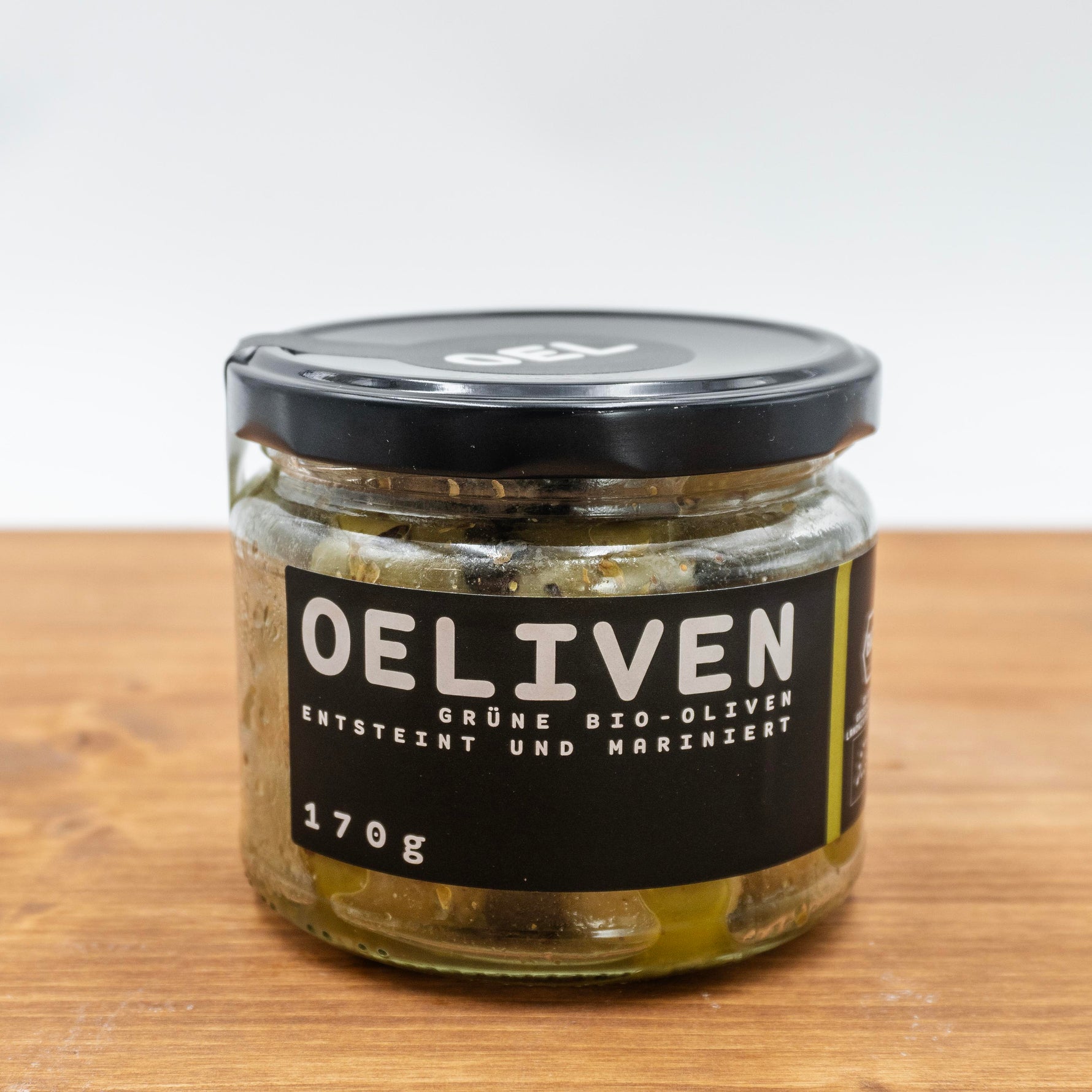 Grüne Bio-Oliven
