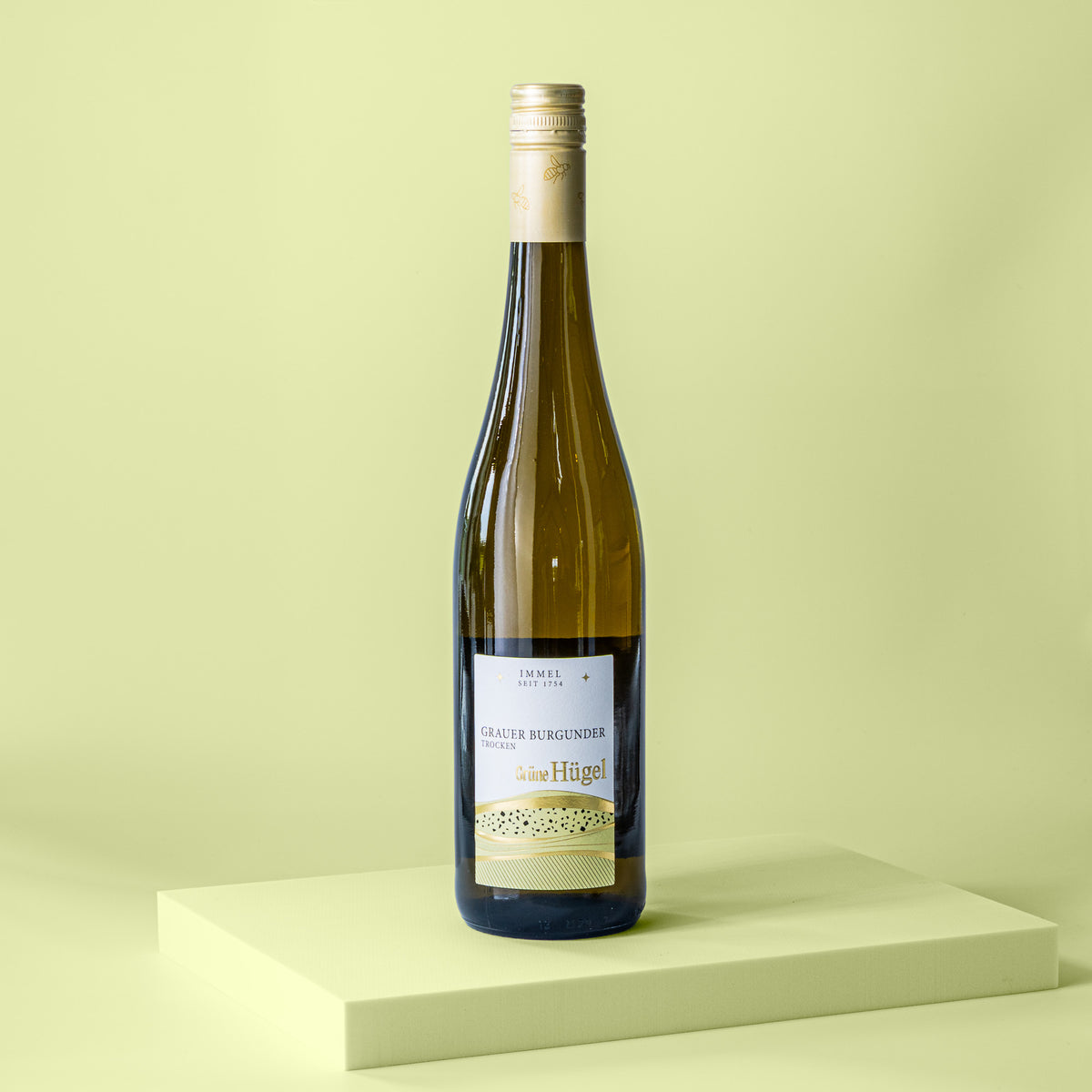 Flasche Weißwein Grauer Burgunder Grüne Hügel 2024