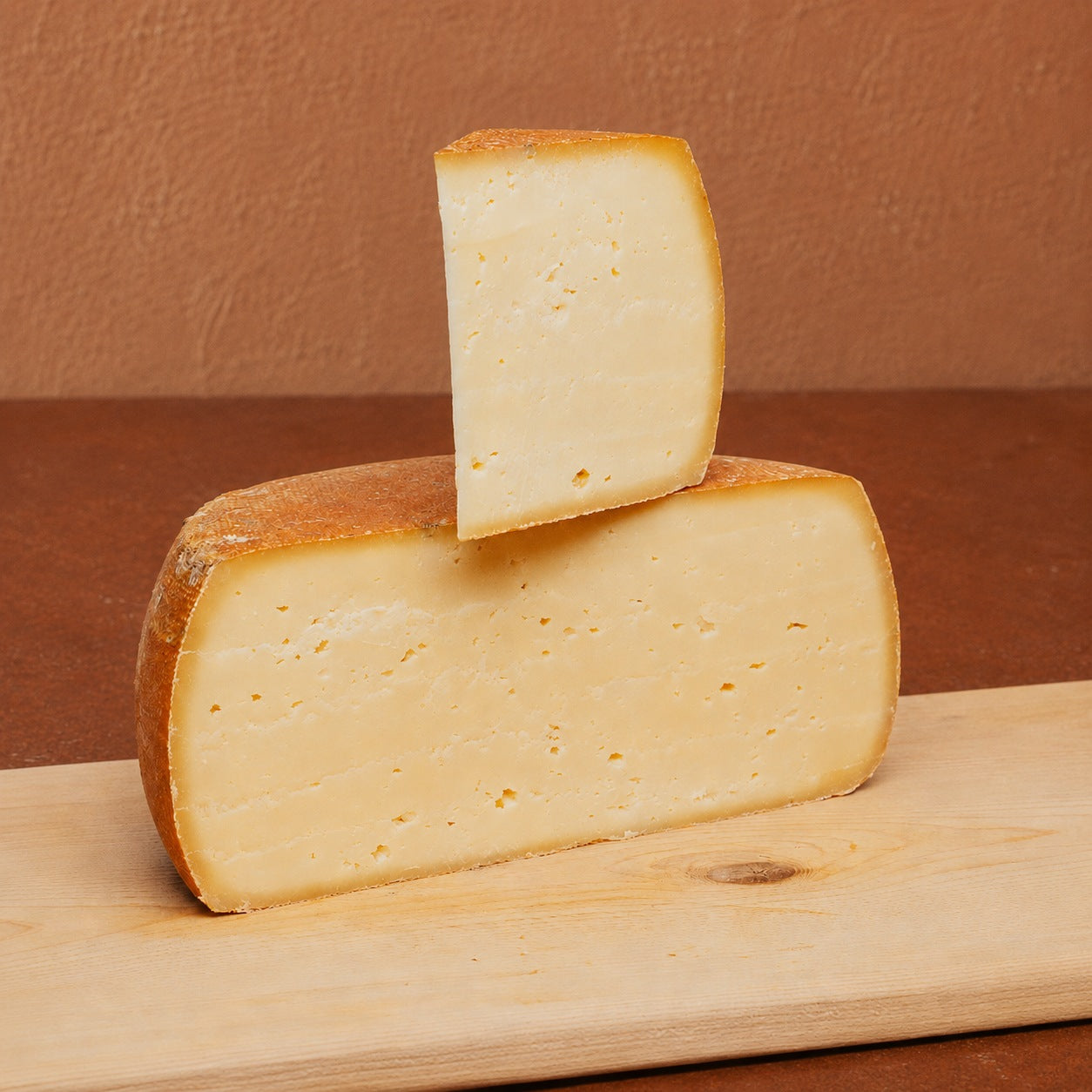 Hoffestkäse angeschnitten