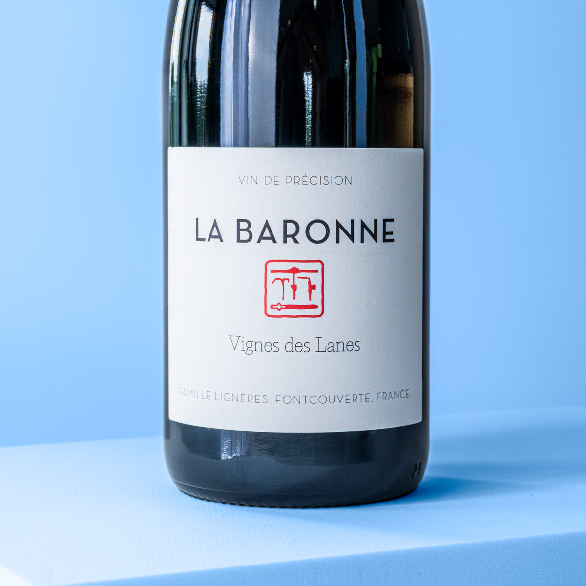 Etikett Flasche Rotwein Les Lanes 2022