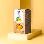 Mango Kent in Faltschachtel aus Pappkarton.