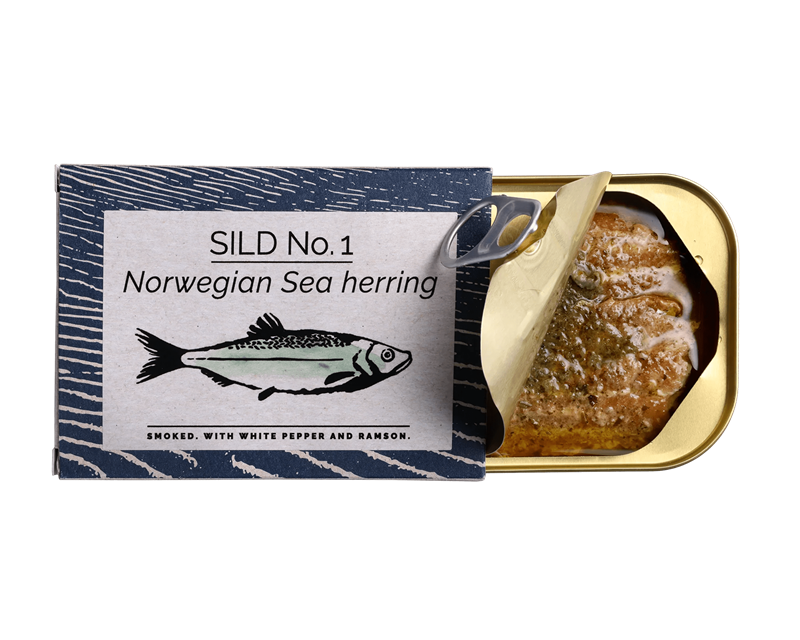 Norwegischer Hering geöffnet