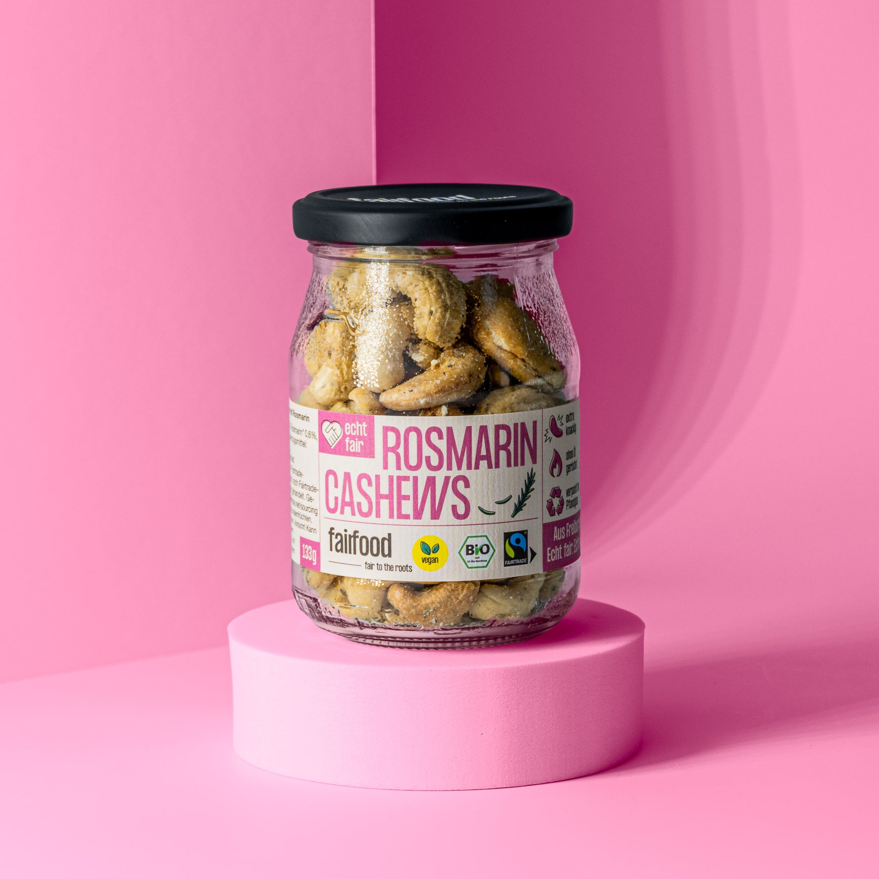 Glas Rosmarin Cashews